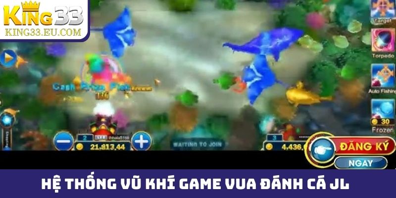 Hệ thống vũ khí và vật phẩm đặc biệt của game Vua Đánh Cá JL