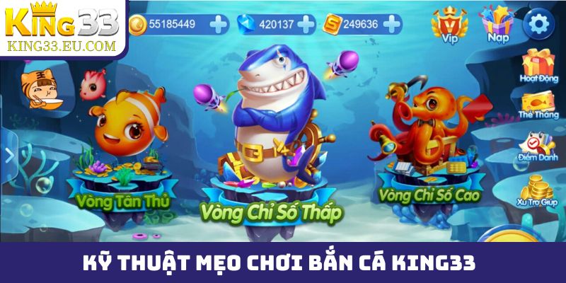 Top kỹ thuật hay trong mẹo chơi bắn cá King33