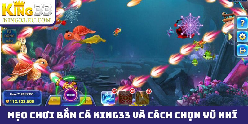 Mẹo chơi bắn cá King33 và cách chọn vũ khí phù hợp từng người