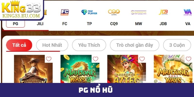 PG nổ hũ