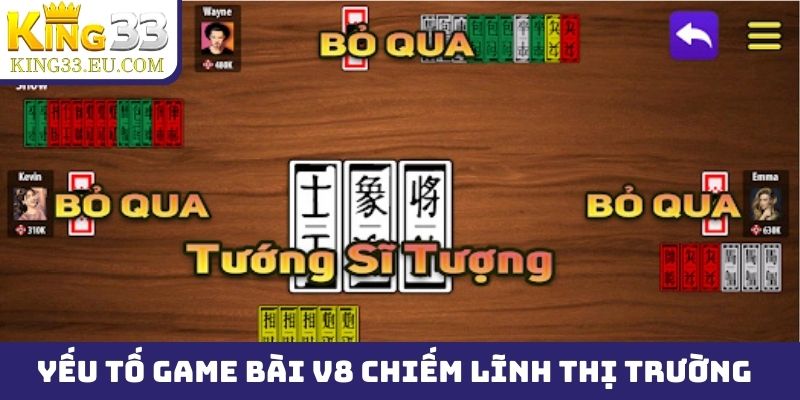 Top 3 yếu tố giúp game bài V8 chiếm lĩnh thị trường